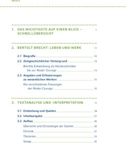 Inhaltsverzeichnis