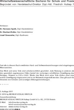 Inhaltsverzeichnis