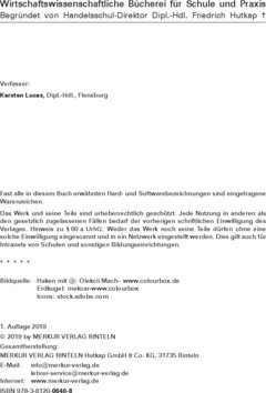 Inhaltsverzeichnis