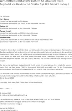 Inhaltsverzeichnis