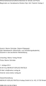 Inhaltsverzeichnis