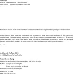 Inhaltsverzeichnis