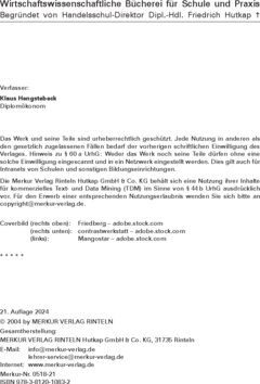 Inhaltsverzeichnis