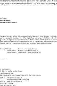 Inhaltsverzeichnis