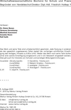 Inhaltsverzeichnis