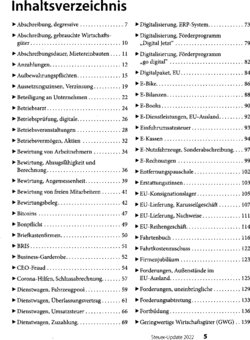 Inhaltsverzeichnis 1