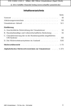 Inhaltsverzeichnis