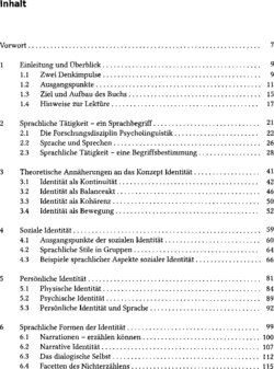 Inhaltsverzeichnis 1