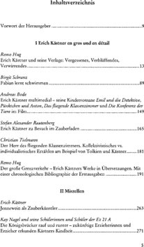 Inhaltsverzeichnis - Blick zurück und über die Grenzen - Band 10.