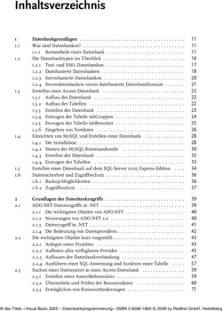 Inhaltsverzeichnis