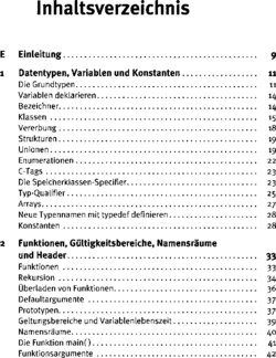 Inhaltsverzeichnis 1