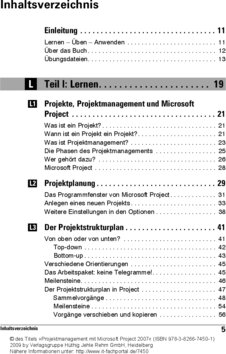 Inhaltsverzeichnis