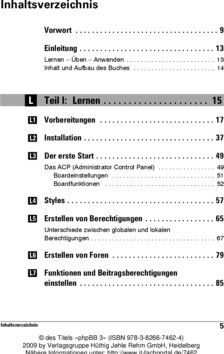 Inhaltsverzeichnis