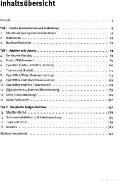 Inhaltsverzeichnis 1
