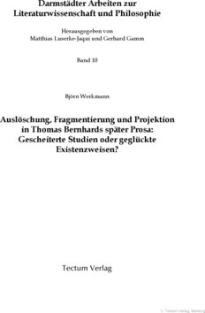 Inhaltsverzeichnis