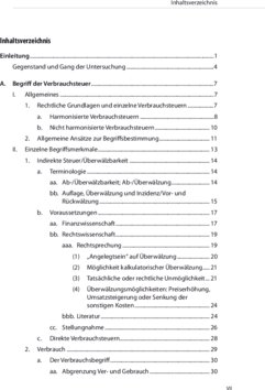 Inhaltsverzeichnis