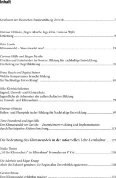 Inhaltsverzeichnis
