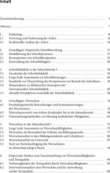 Inhaltsverzeichnis