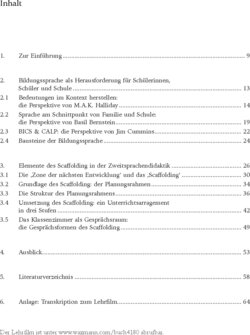 Inhaltsverzeichnis