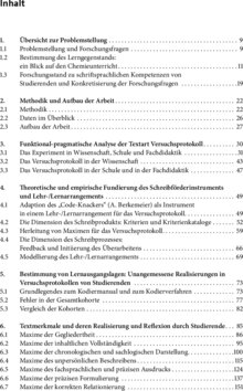 Inhaltsverzeichnis