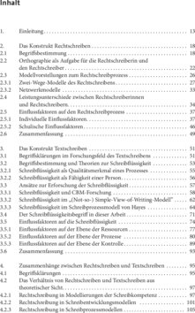 Inhaltsverzeichnis