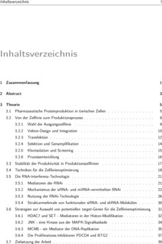 Inhaltsverzeichnis