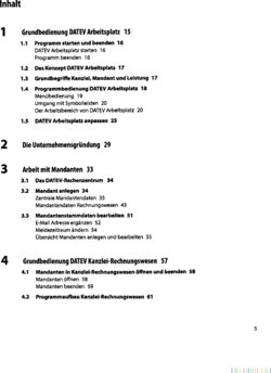 Inhaltsverzeichnis 1