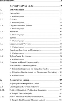 Inhaltsverzeichnis