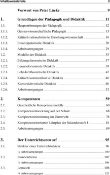 Inhaltsverzeichnis