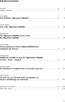 Inhaltsverzeichnis
