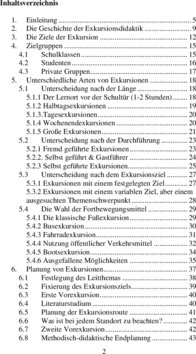 Inhaltsverzeichnis