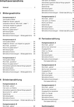 Inhaltsverzeichnis
