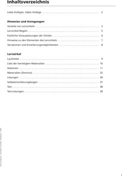 Inhaltsverzeichnis