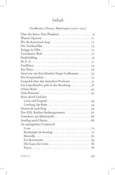 Inhaltsverzeichnis