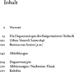 Inhaltsverzeichnis 1