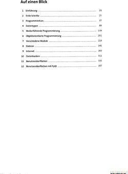 Inhaltsverzeichnis 1