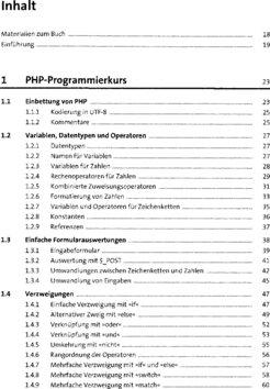 Inhaltsverzeichnis 1
