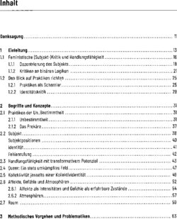 Inhaltsverzeichnis 1