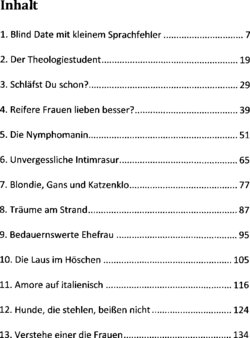 Inhaltsverzeichnis 1