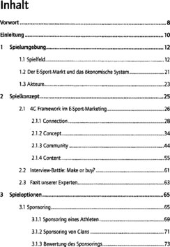Inhaltsverzeichnis 1