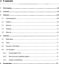 Inhaltsverzeichnis 1