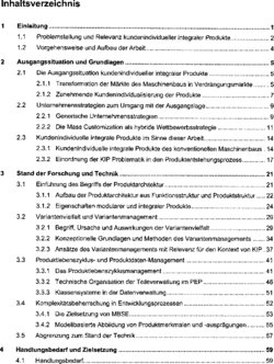 Inhaltsverzeichnis 1