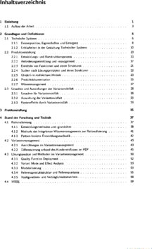 Inhaltsverzeichnis 1