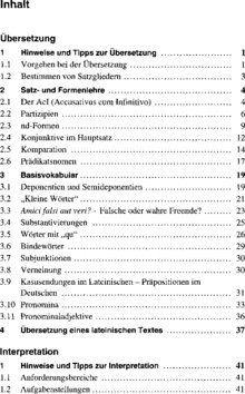 Inhaltsverzeichnis 1