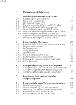 Inhaltsverzeichnis