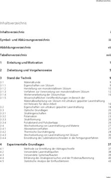 Inhaltsverzeichnis