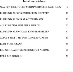 Inhaltsverzeichnis - Buch. / Mit Ill. von Bernd Retzlaff