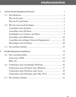 Inhaltsverzeichnis