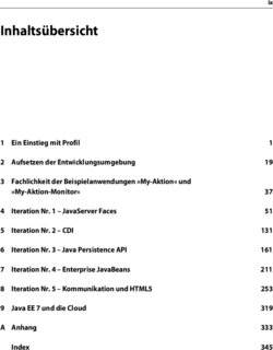 Inhaltsverzeichnis