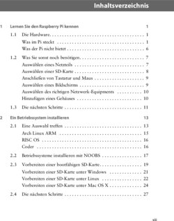 Inhaltsverzeichnis